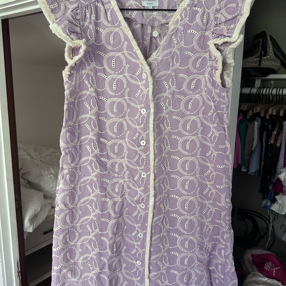 Hey Daisy Purple Button-Up Dress